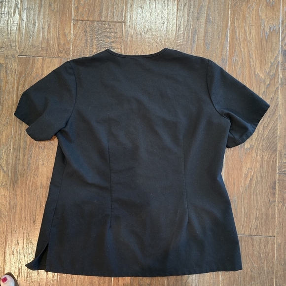 Figs Technical Collection Black Scrub Top Womens Size Large - Picture 4 of 5